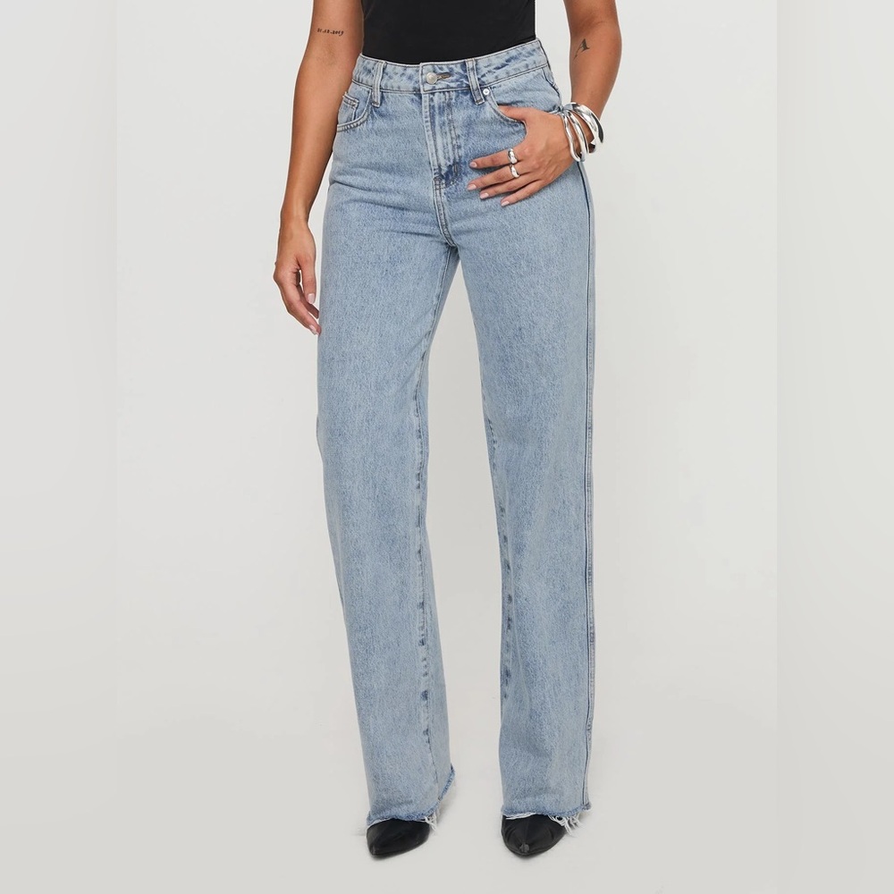 Princess Polly Karlina High Rise Straight Leg Jeans